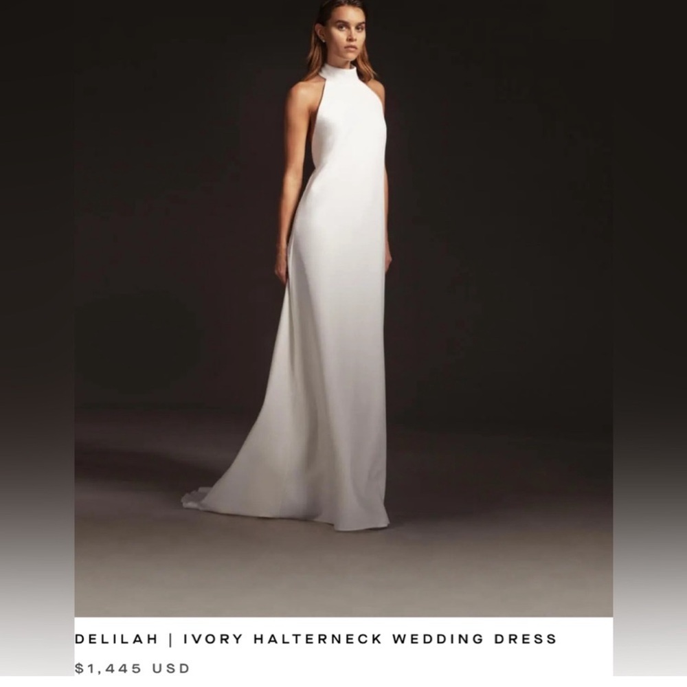 NWT GALIA LAHAV Delilah Halter Wedding dress ( IVORY ) - Size 2